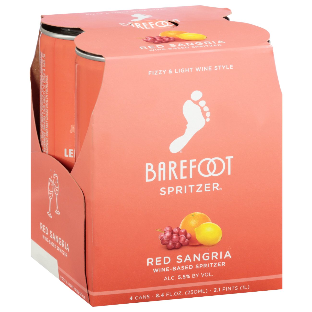 Barefoot Spritzer Red Sangria 8.4 oz Cans - Shop Wine at H-E-B