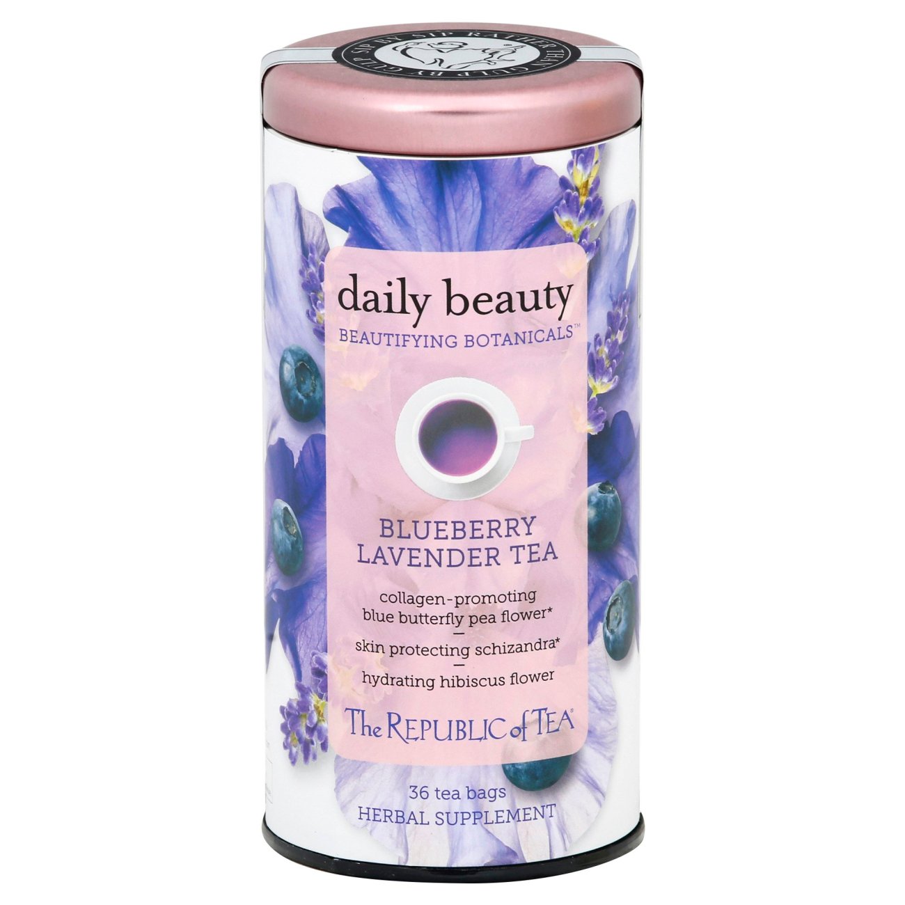 The Republic of Tea Daily Beauty Blueberry Lavender Tea Bags Shop Tea