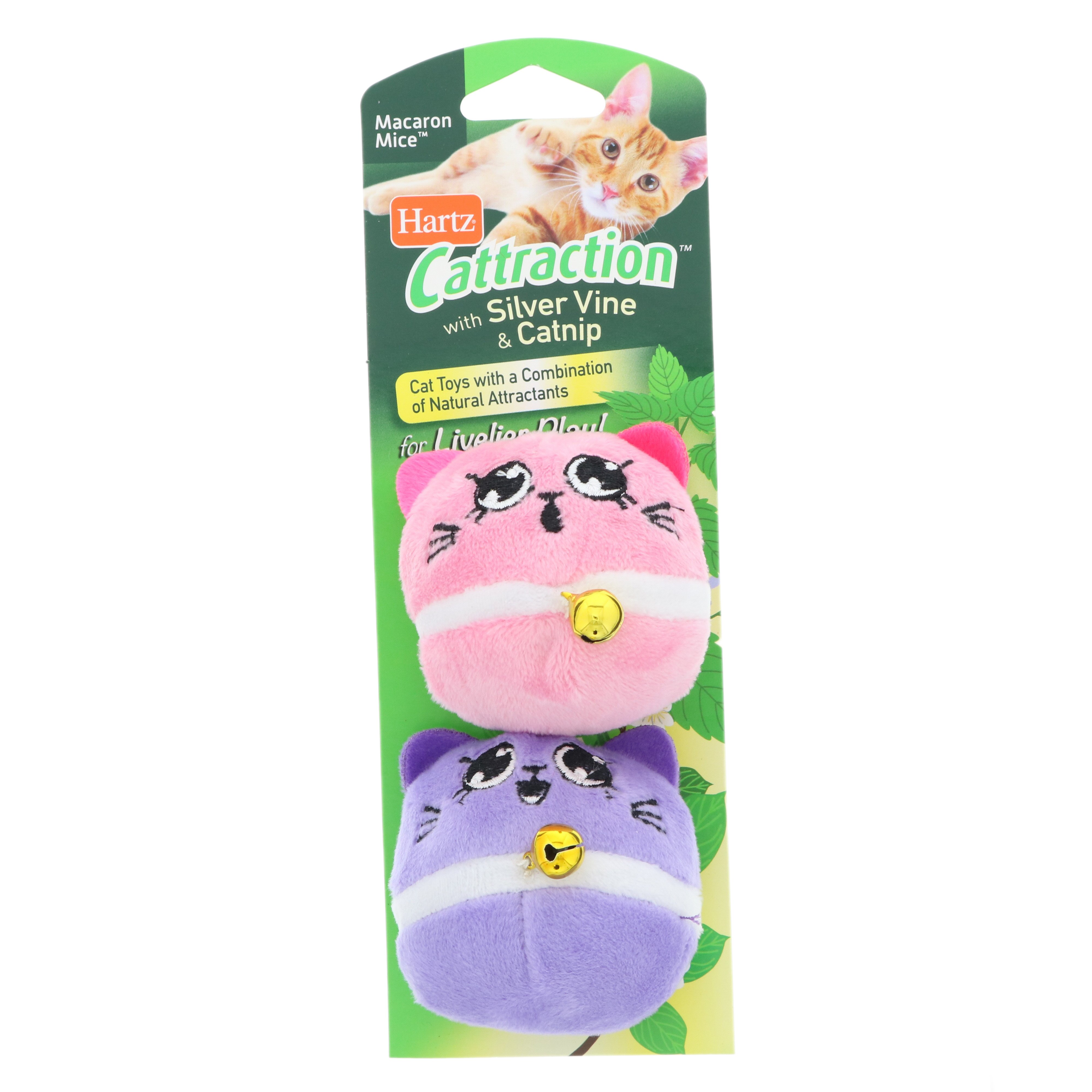 Hartz Cattraction Macaron Mice Cat Toy - Shop Toys at H-E-B