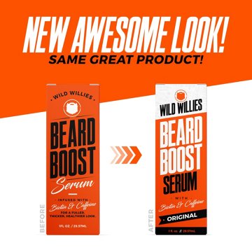 Wild Willies Beard Boost Serum, 1 oz