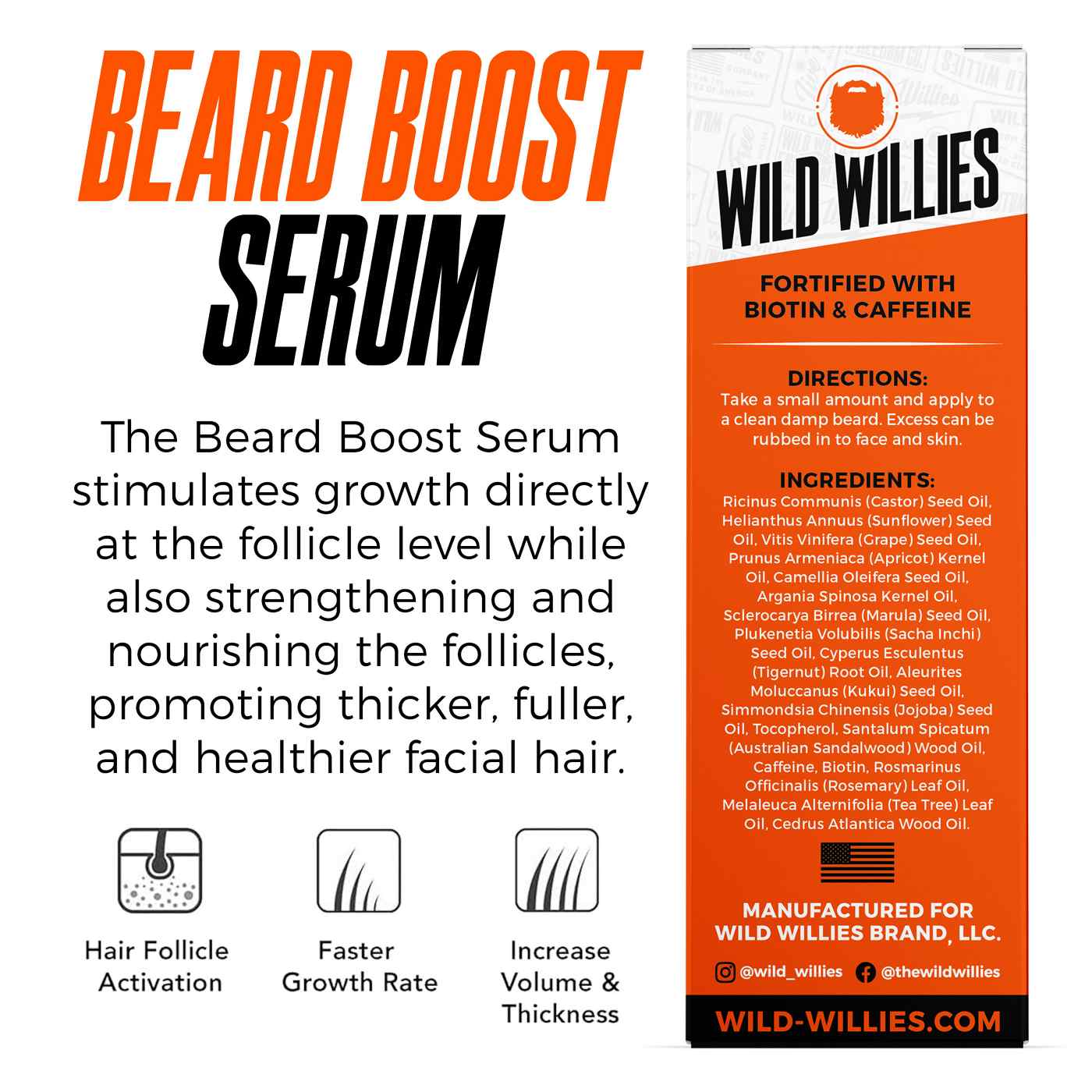 Wild Willies Beard Boost Serum; image 3 of 7