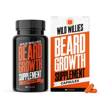 Wild Willies Beard Growth Supplement, 60 ct