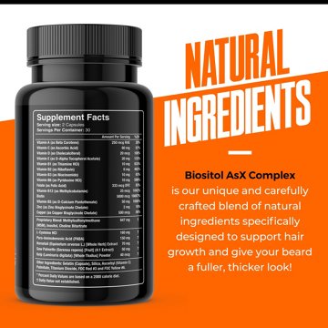 Wild Willies Beard Growth Supplement, 60 ct