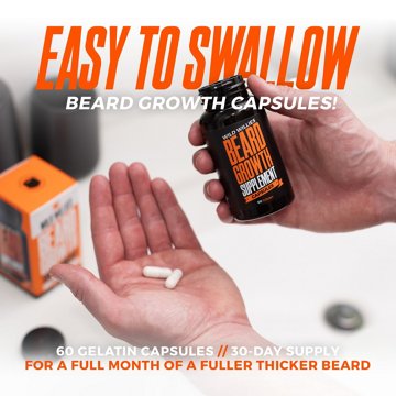 Wild Willies Beard Growth Supplement, 60 ct