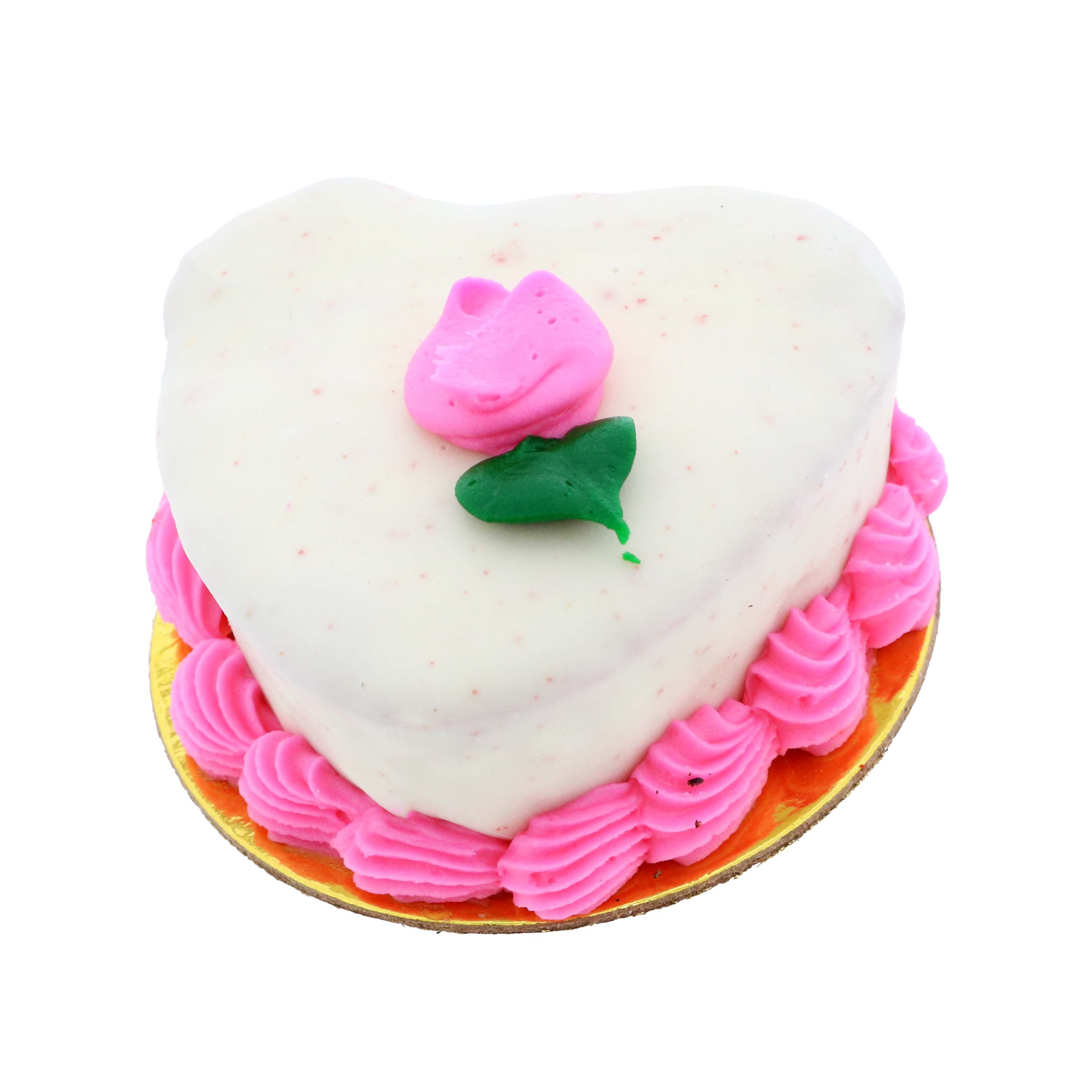 Plus Velvet Warm Plush Hat, Cake Shape Small Love Decoration Label