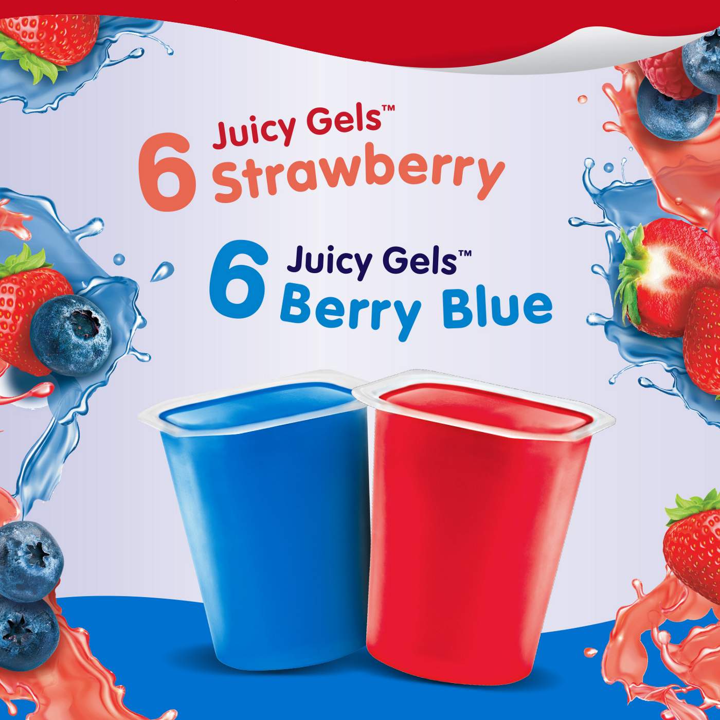 Snack Pack Strawberry & Berry Blue Juicy Gels Cups Family Pack; image 4 of 7