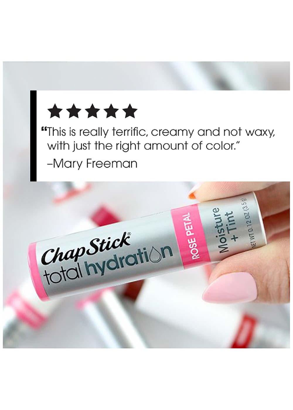 ChapStick Total Hydration Rose Petal Tinted Moisturizer Lip Balm Tube; image 3 of 7