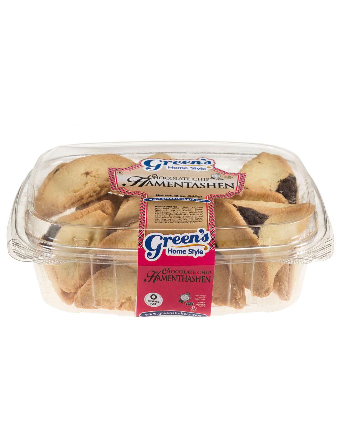 Green's Home Style Chocolate Chip Hamentashen, Kosher; image 1 of 4