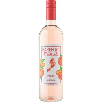 Barefoot Peach Moscato California Sweet Wine, 750 mL