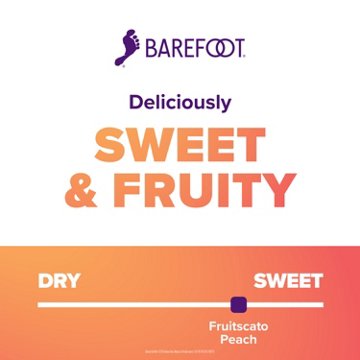 Barefoot Peach Moscato California Sweet Wine, 750 mL