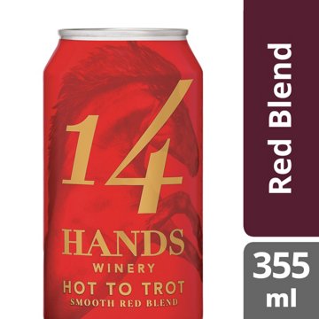 14 Hands Hot to Trot Smooth Red Blend Washington Wine, 375 mL