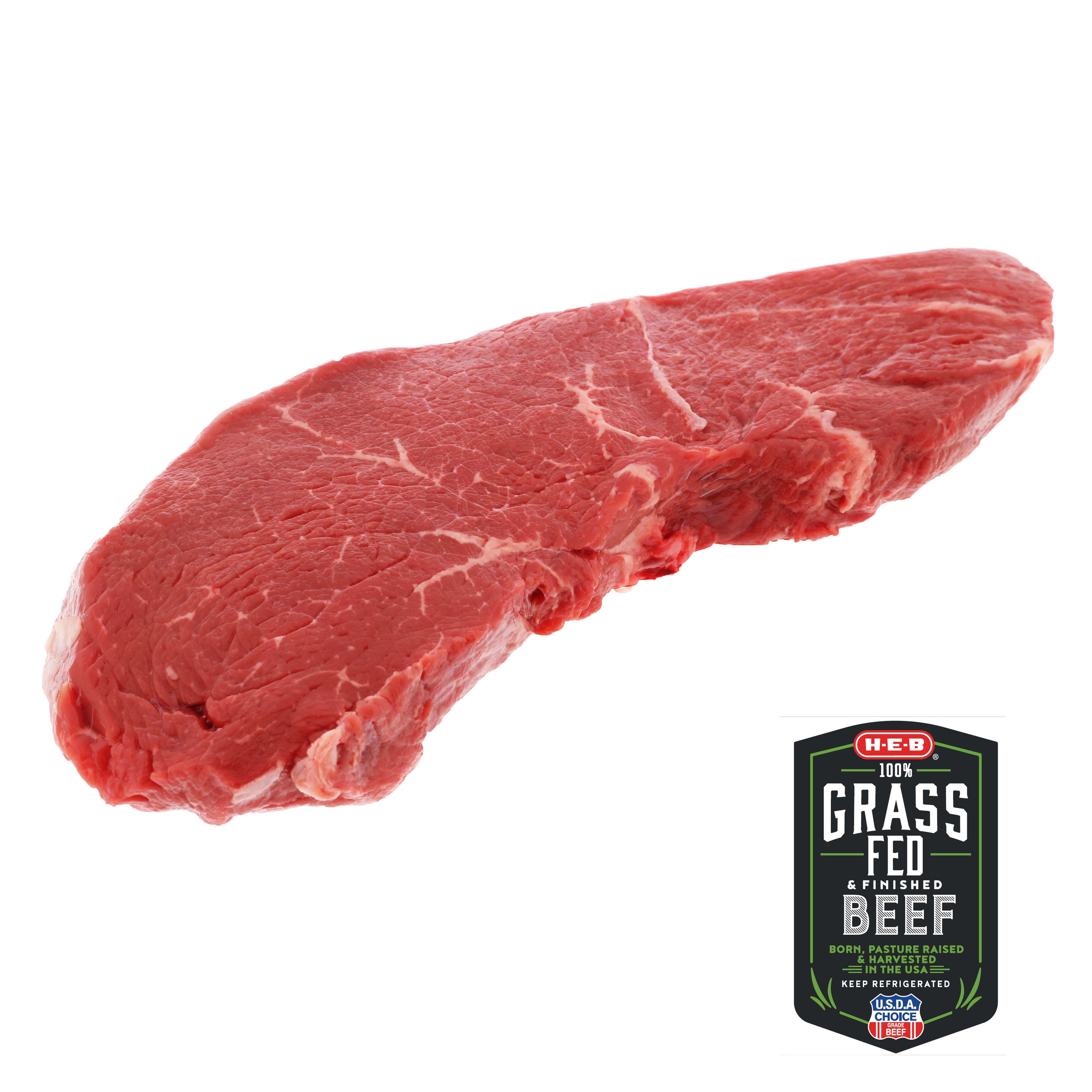 HEB Grass Fed Top Sirloin Steak Boneless Shop Beef at HEB