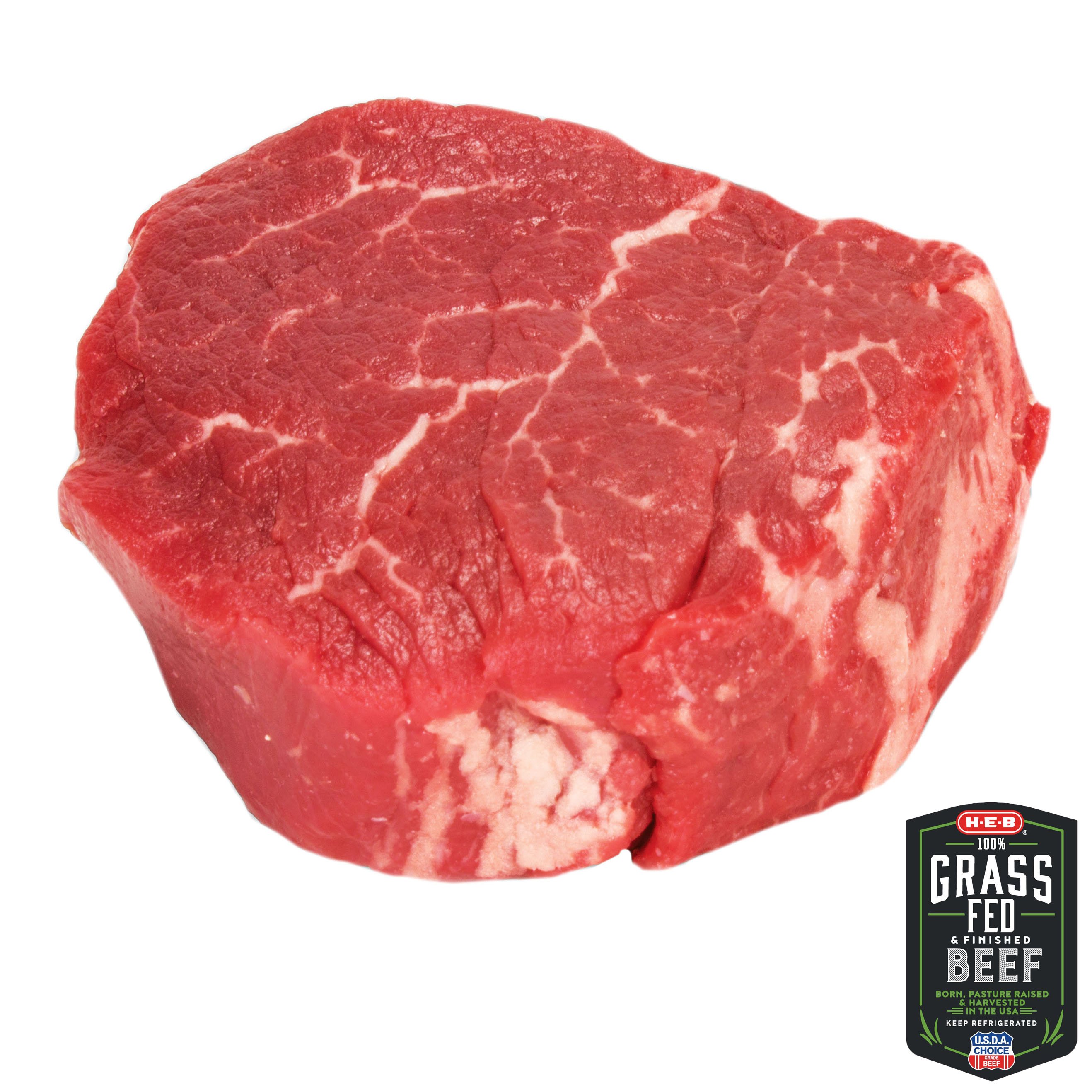 HEB Grass Fed Tenderloin Steak Boneless Shop Beef at HEB