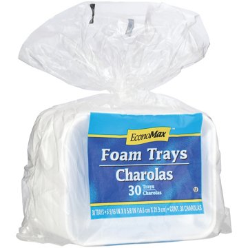 EconoMax Foam Trays, 30 ct