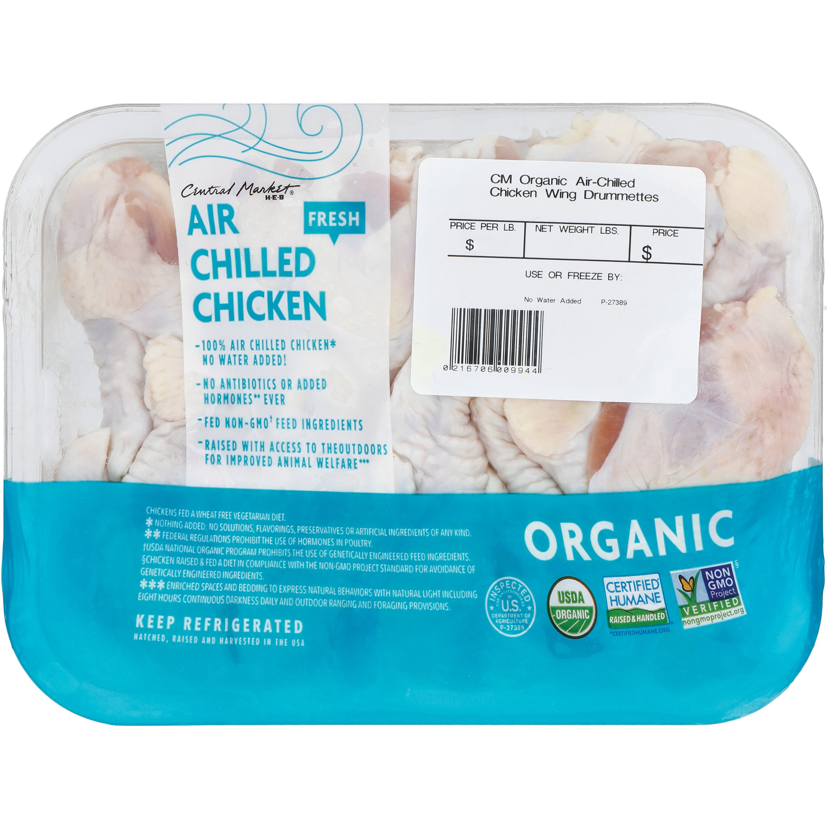 Central Market Organic Air Chilled Wing Drummettes Shop Meat at HEB