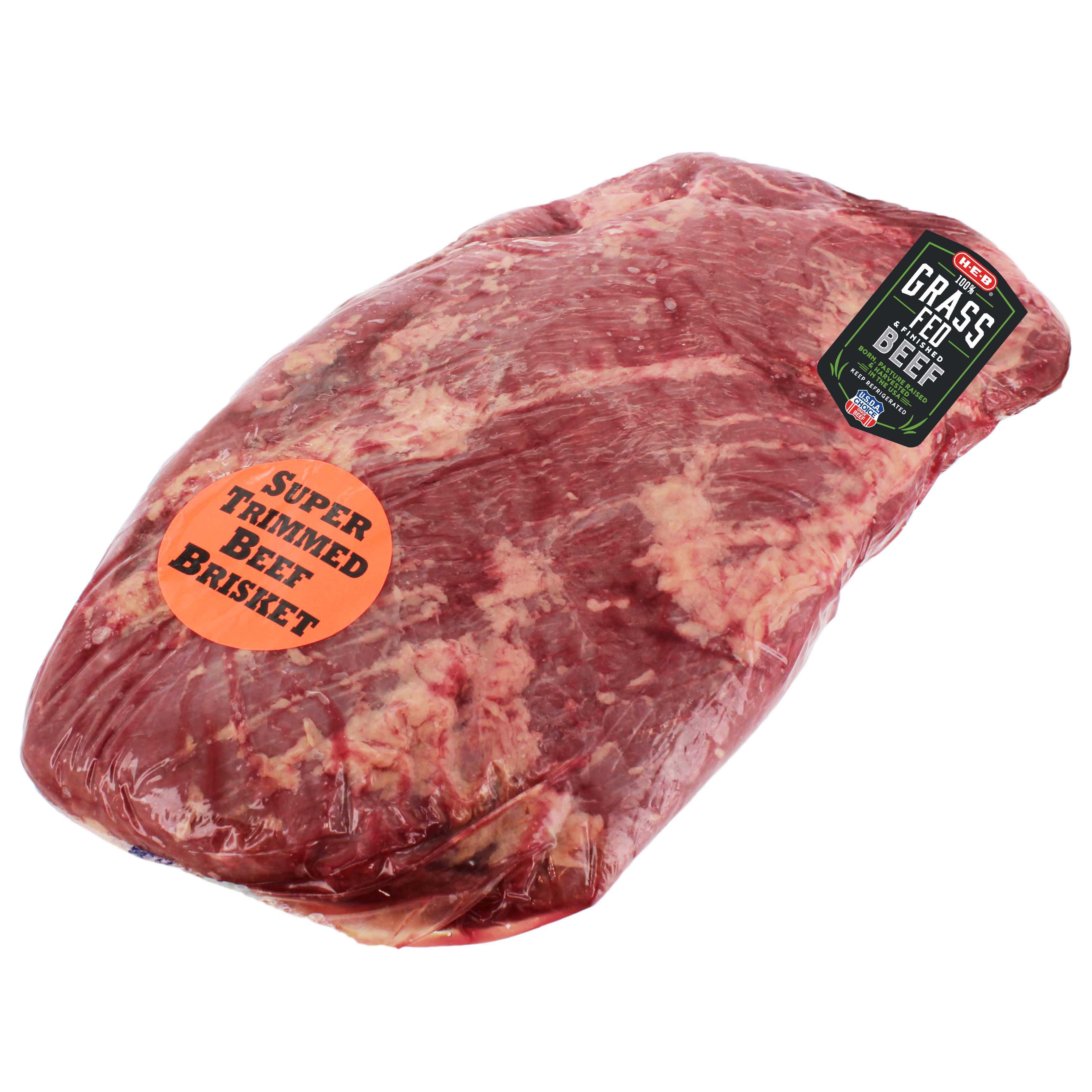 HEB Grass Fed Beef Whole Brisket, USDA Choice Shop Beef at HEB