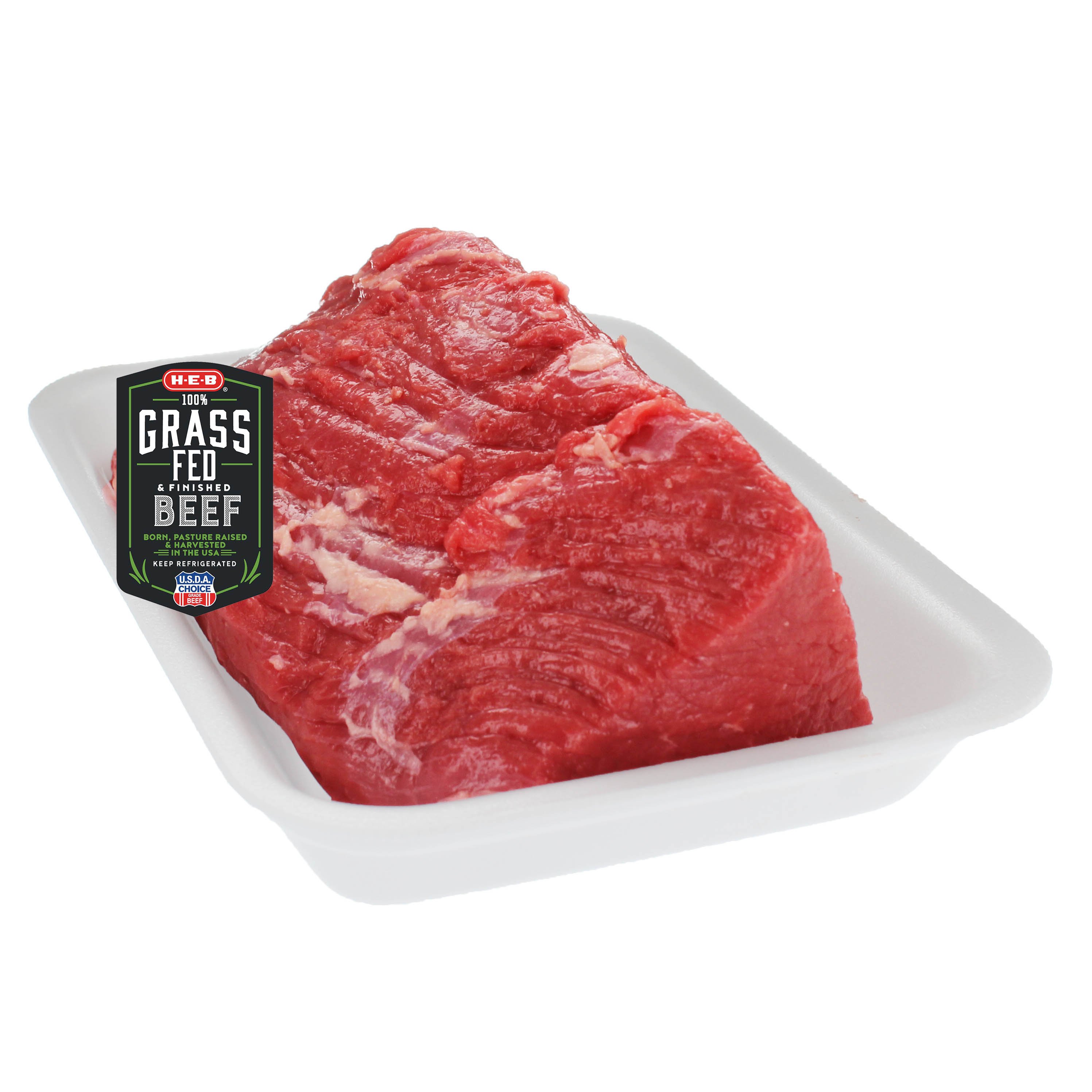 HEB Grass Fed & Finished Beef Boneless Top Round Roast USDA Choice