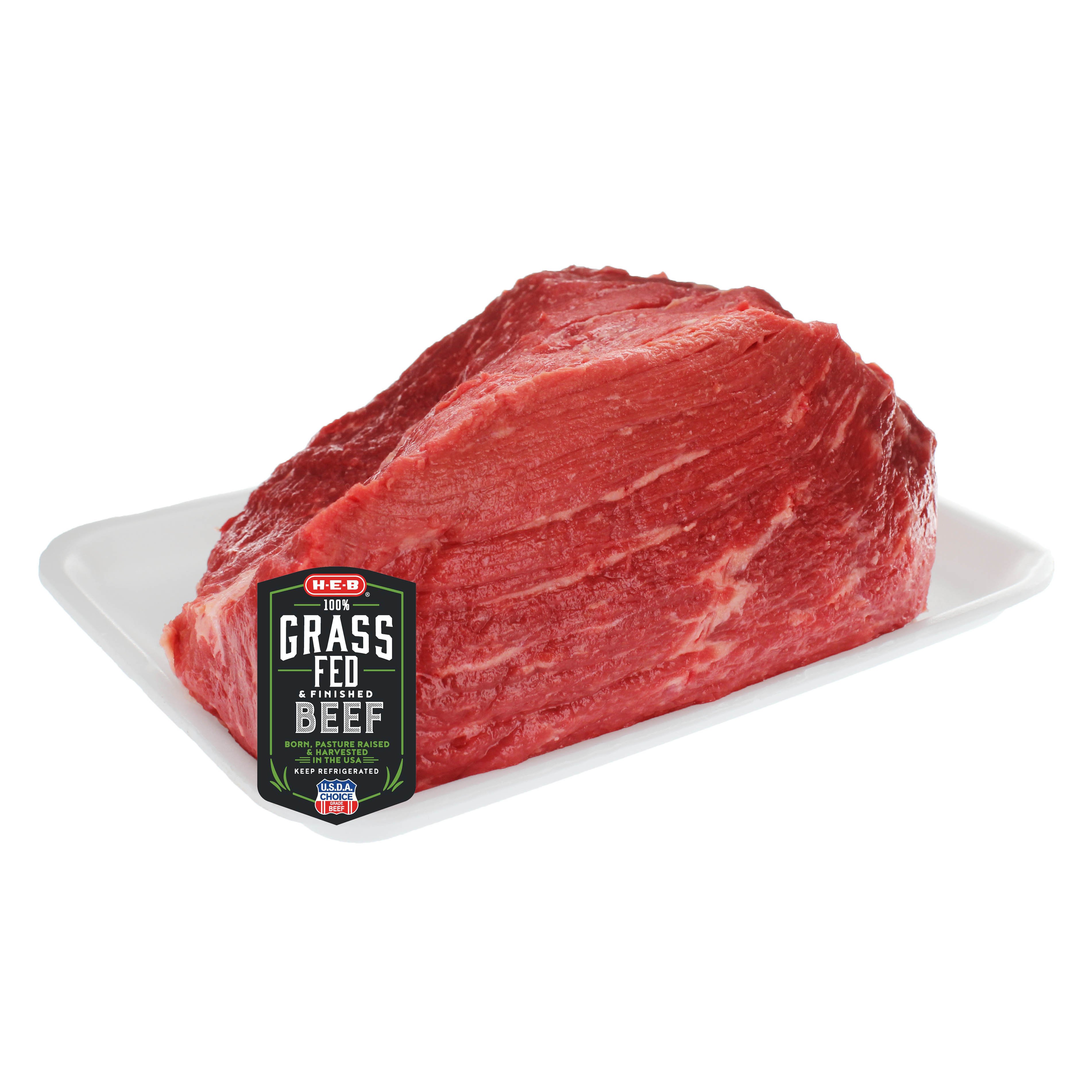 HEB Grass Fed Beef Bottom Round Roast Boneless, USDA Choice Shop