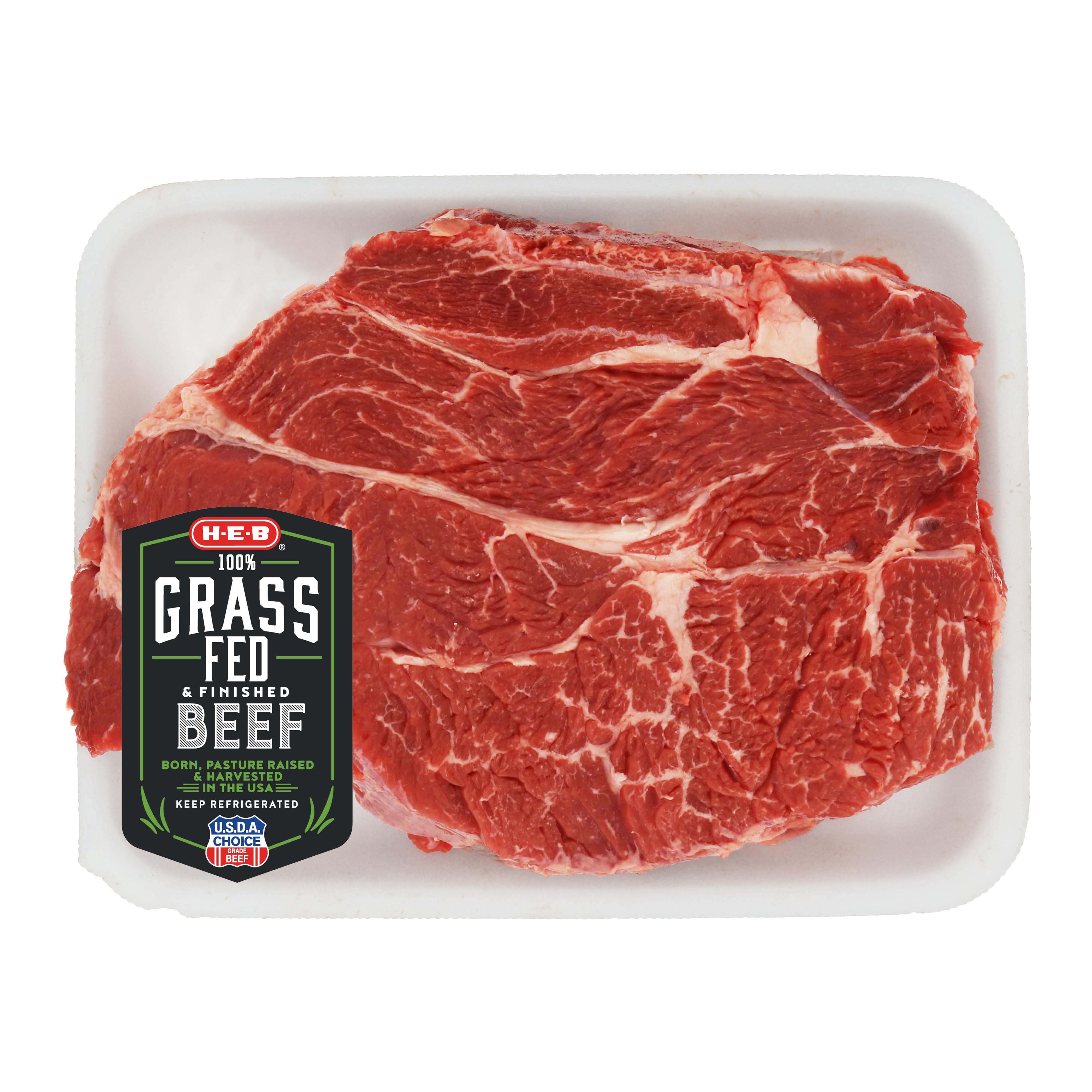 H-E-B Grass Fed Beef Chuck Roast Boneless, USDA Choice - Shop Beef At H-E-B