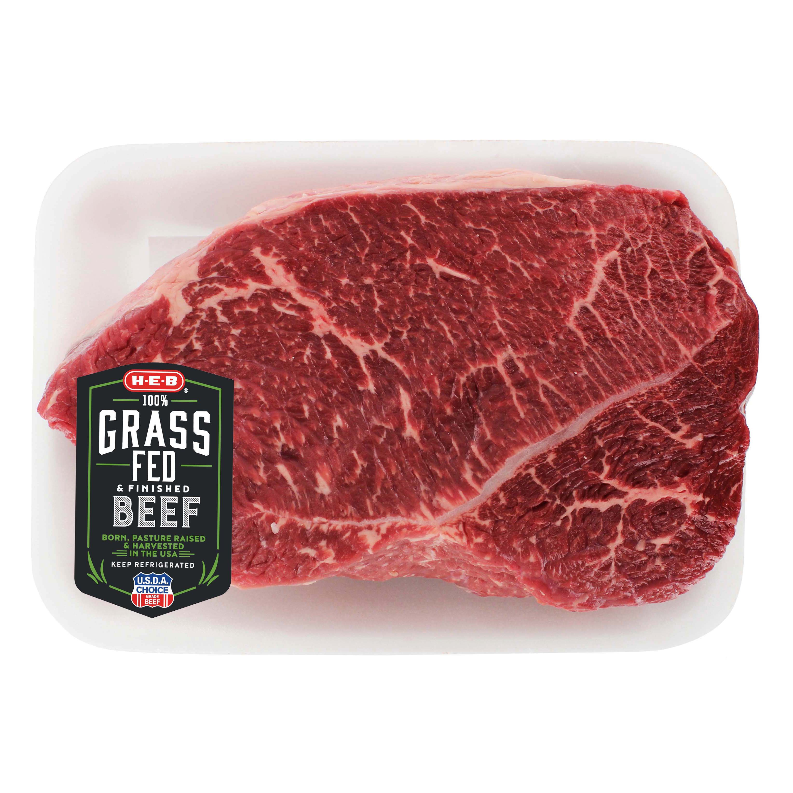 H-E-B Grass Fed Beef Chuck Shoulder Roast Boneless, USDA Choice - Shop ...