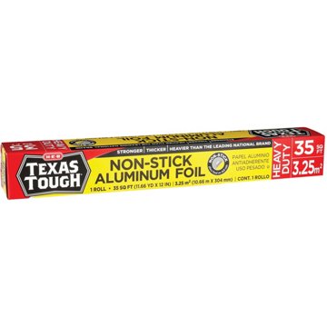 H-E-B Texas Tough Nonstick Heavy Duty 12" Aluminum Foil, 35 sq ft