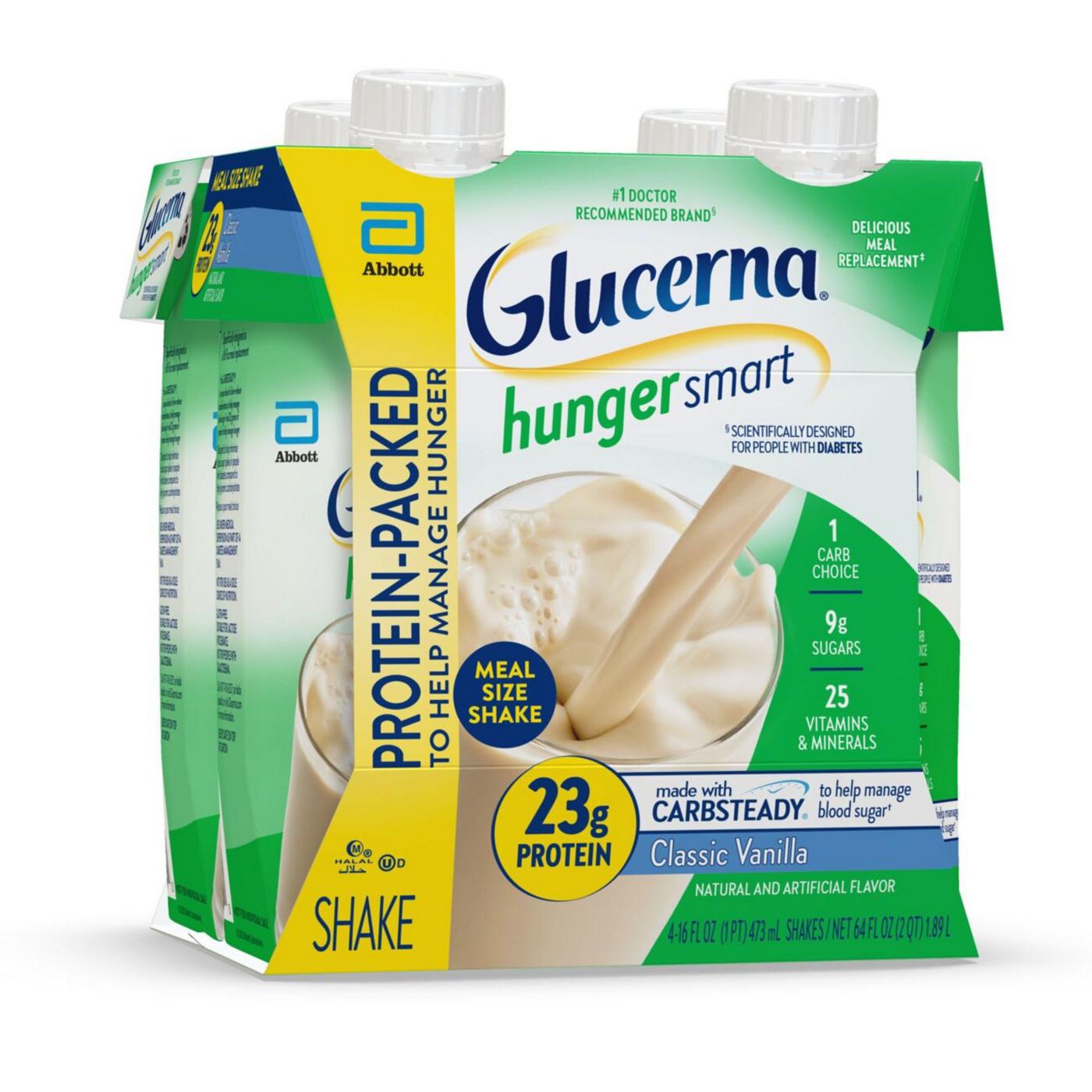 Glucerna Hunger Smart Meal Size Shakes, 23g Protein - Classic Vanilla; image 10 of 13