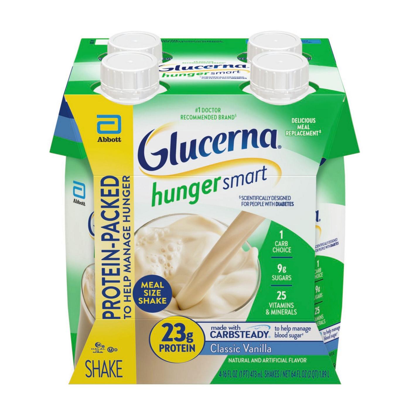 Glucerna Hunger Smart Meal Size Shakes, 23g Protein - Classic Vanilla; image 12 of 13