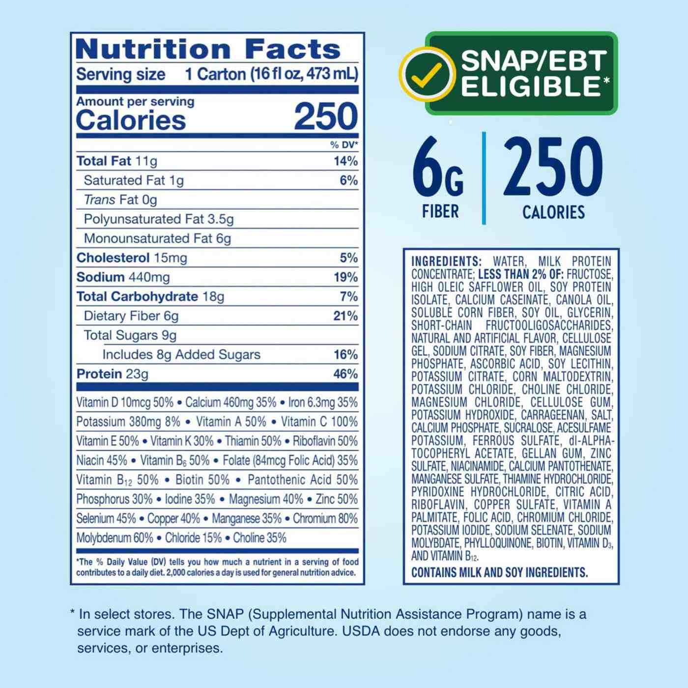 Glucerna Hunger Smart Meal Size Shakes, 23g Protein - Classic Vanilla; image 5 of 7