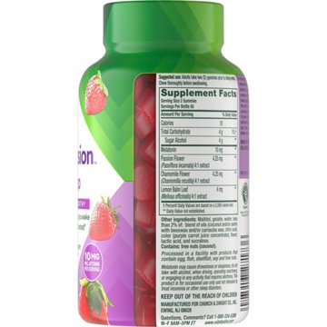 Vitafusion Max Strength Melatonin 10 mg Gummies - Strawberry, 100 ct