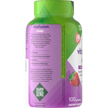 Vitafusion Max Strength Melatonin 10 mg Gummies - Strawberry, 100 ct
