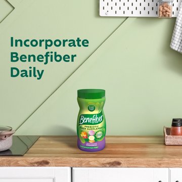 Benefiber Chewable Prebiotic Fiber Supplement Tablets for Digestive Health, Assorted Fruit Flavors