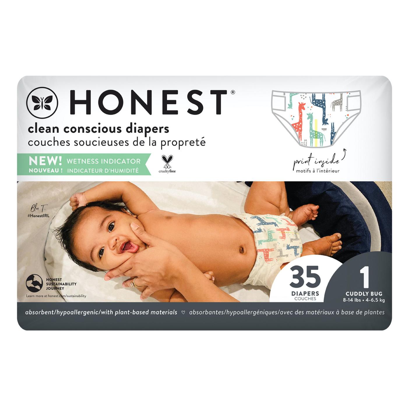 The Honest Company Honest Diapers Giraffe Size 1; image 1 of 6