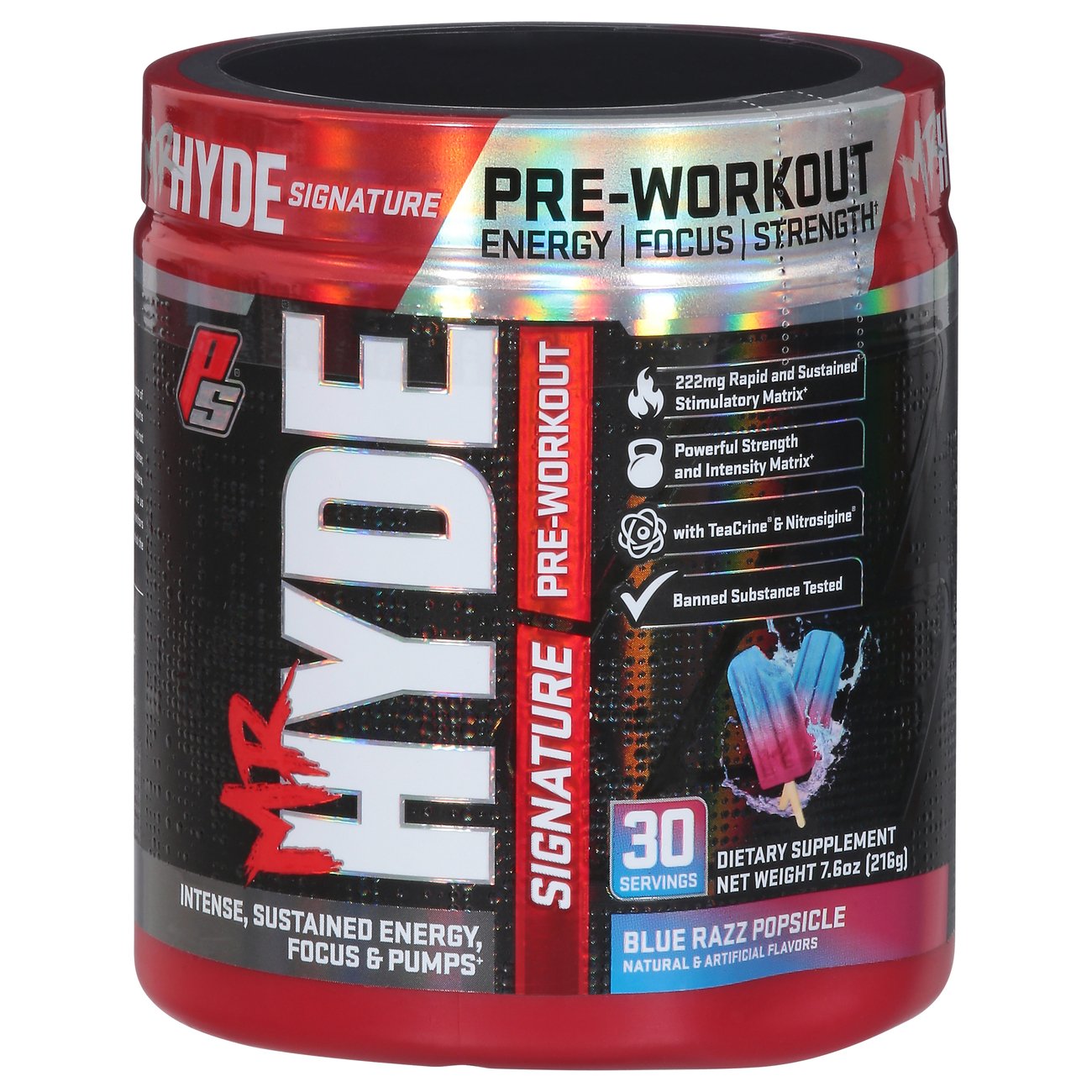 ProSupps Mr. Hyde Signature PreWorkout Blue Razz Popsicle Shop