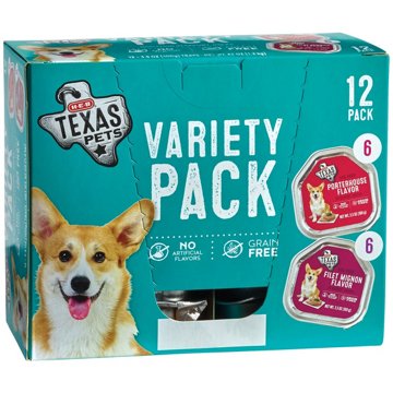 H-E-B Texas Pets Wet Dog Food - Filet Mignon & Porterhouse Variety Pack
