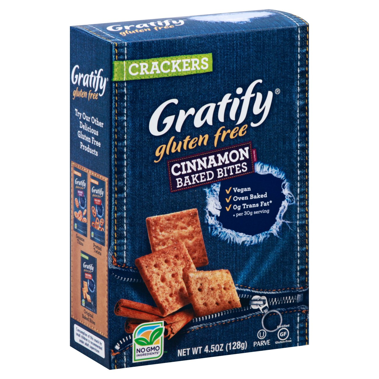 Gratify Gluten Free Cinnamon Baked Bites - Shop Crackers ...