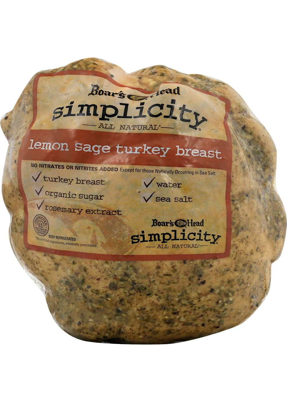 Boar's Head Simplicity All Natural Lemon Sage Turkey Breast; image 1 of 2