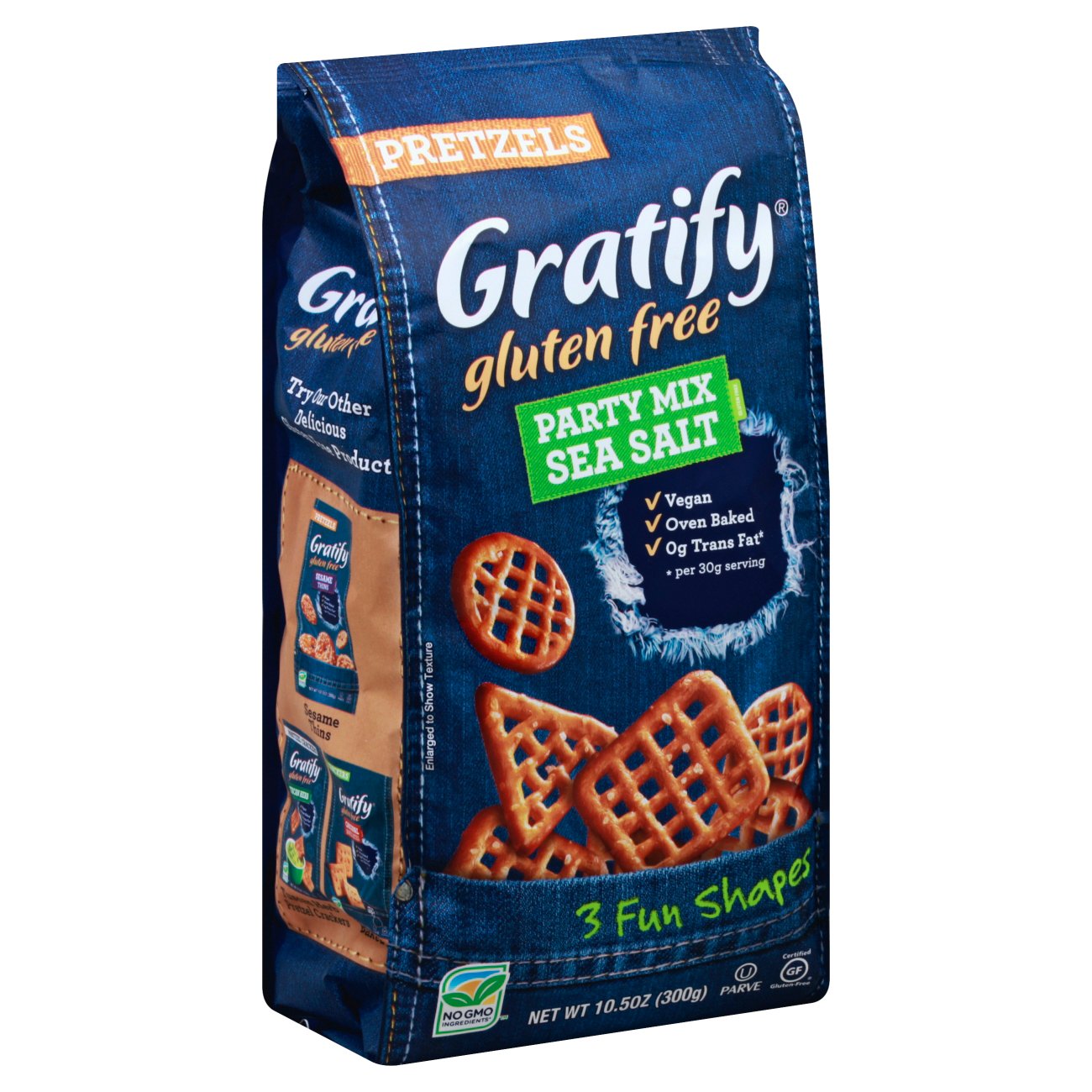 Gratify Gluten Free Party Mix Sea Salt Pretzels Shop Chips at HEB
