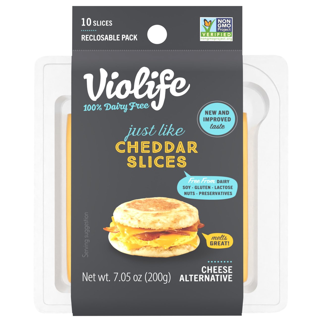 Violife Just Like Cheddar Slices 100% Vegan Cheese - Shop Cheese At H-E-B