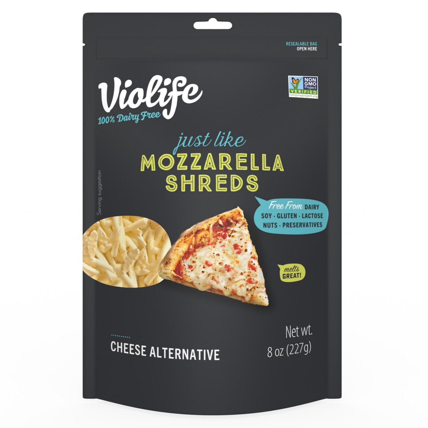 Violife Just Like Mozzarella Shreds Dairy-Free Cheese Alternative; image 1 of 2