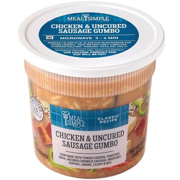 Meal Simple by H-E-B Chicken & Uncured Sausage Gumbo Soup, 16 oz
