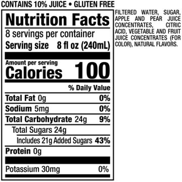 Snapple Apple Juice Drink, 64 oz