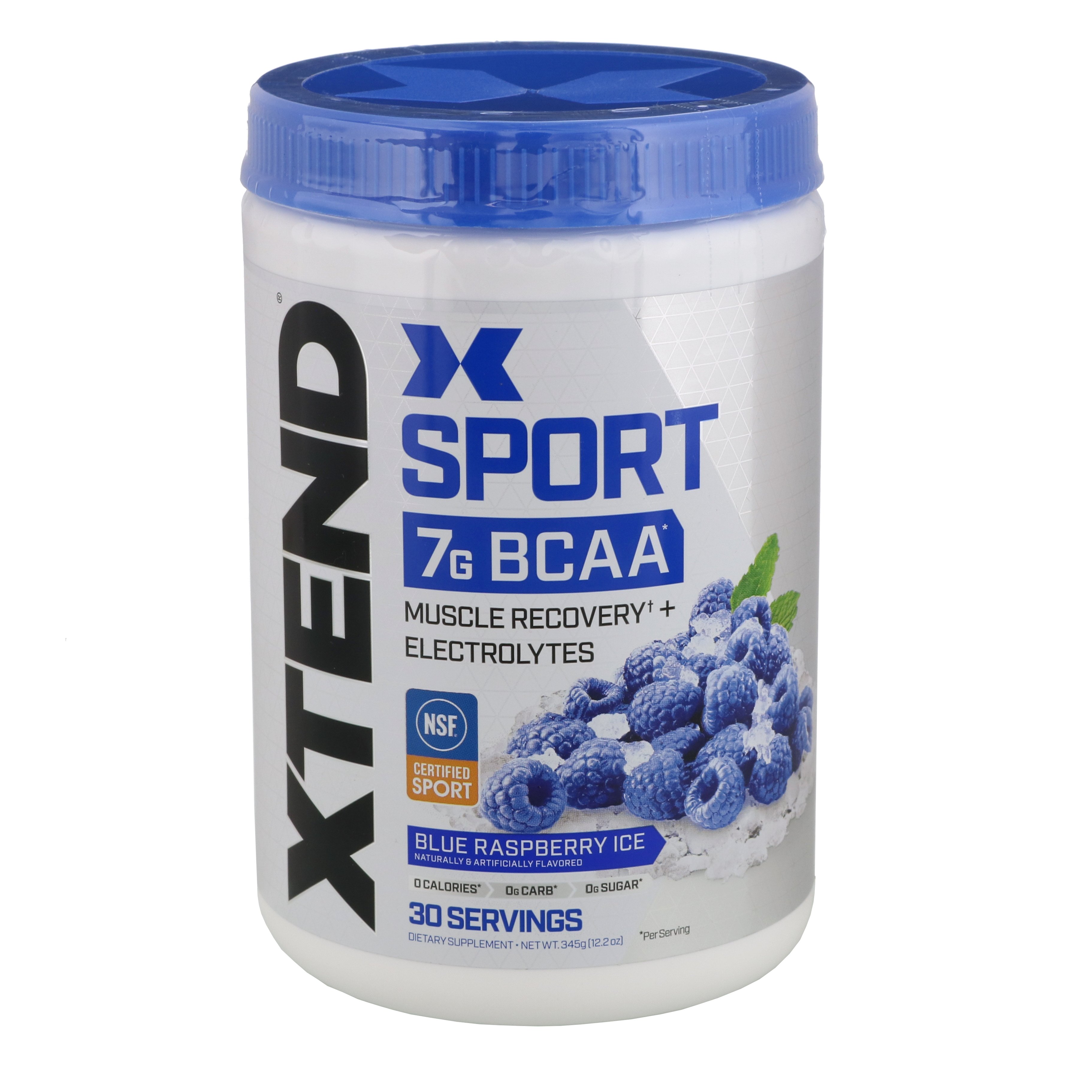 Scivation XTEND Sport 7g BCAA Blue Raspberry Ice Powder Shop Diet