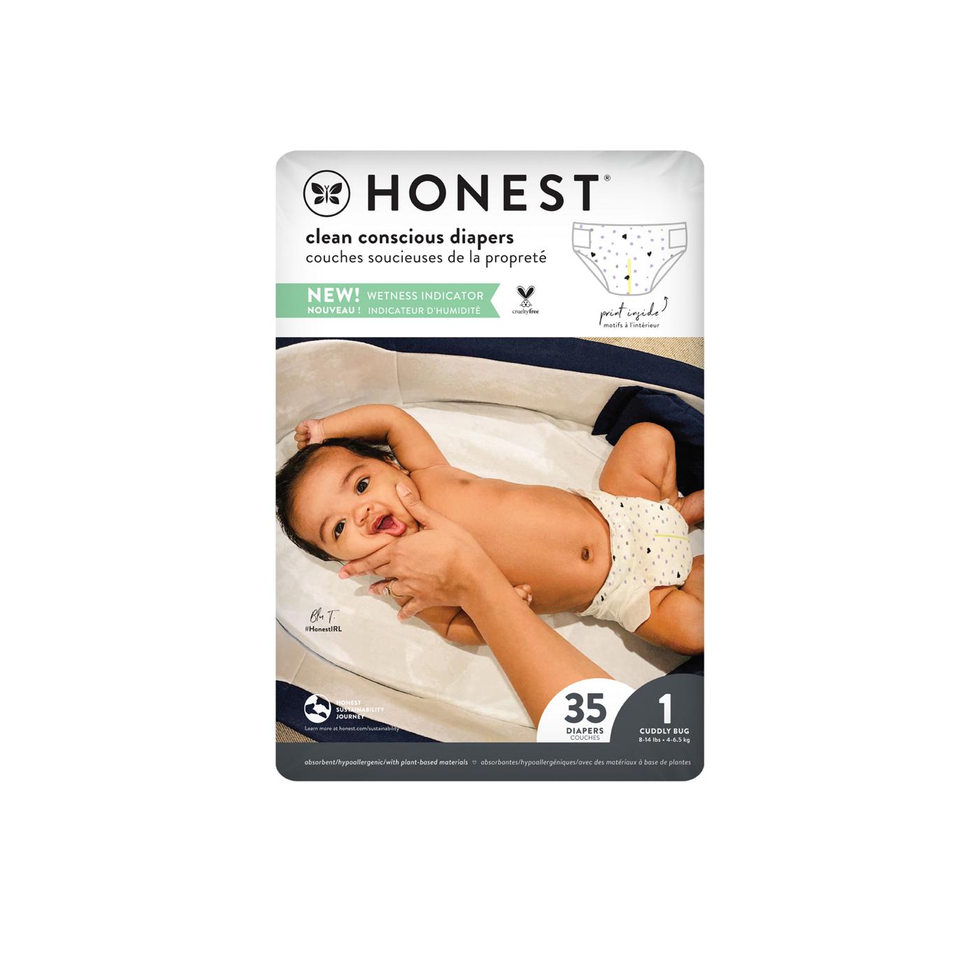 The Honest Company Clean Conscious Diapers -  Size 1, Dots & Stars; image 6 of 6