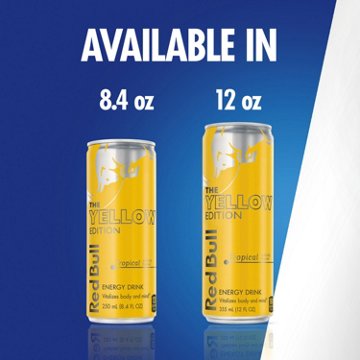 Red Bull Yellow Edition Tropical Energy Drink 4 pk Cans
