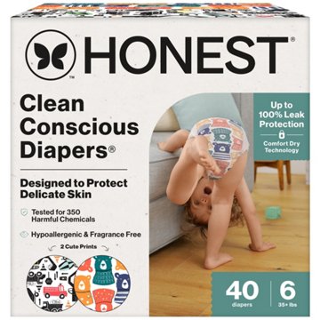 The Honest Company Clean Conscious Diapers Club Box - Size 6, 2 Print Pack