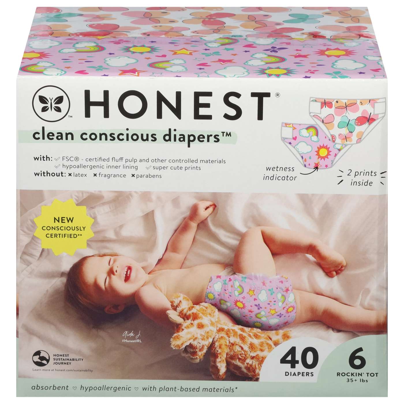 The Honest Company Clean Conscious Diapers Club Box - Size 6, 2 Print Pack; image 1 of 3