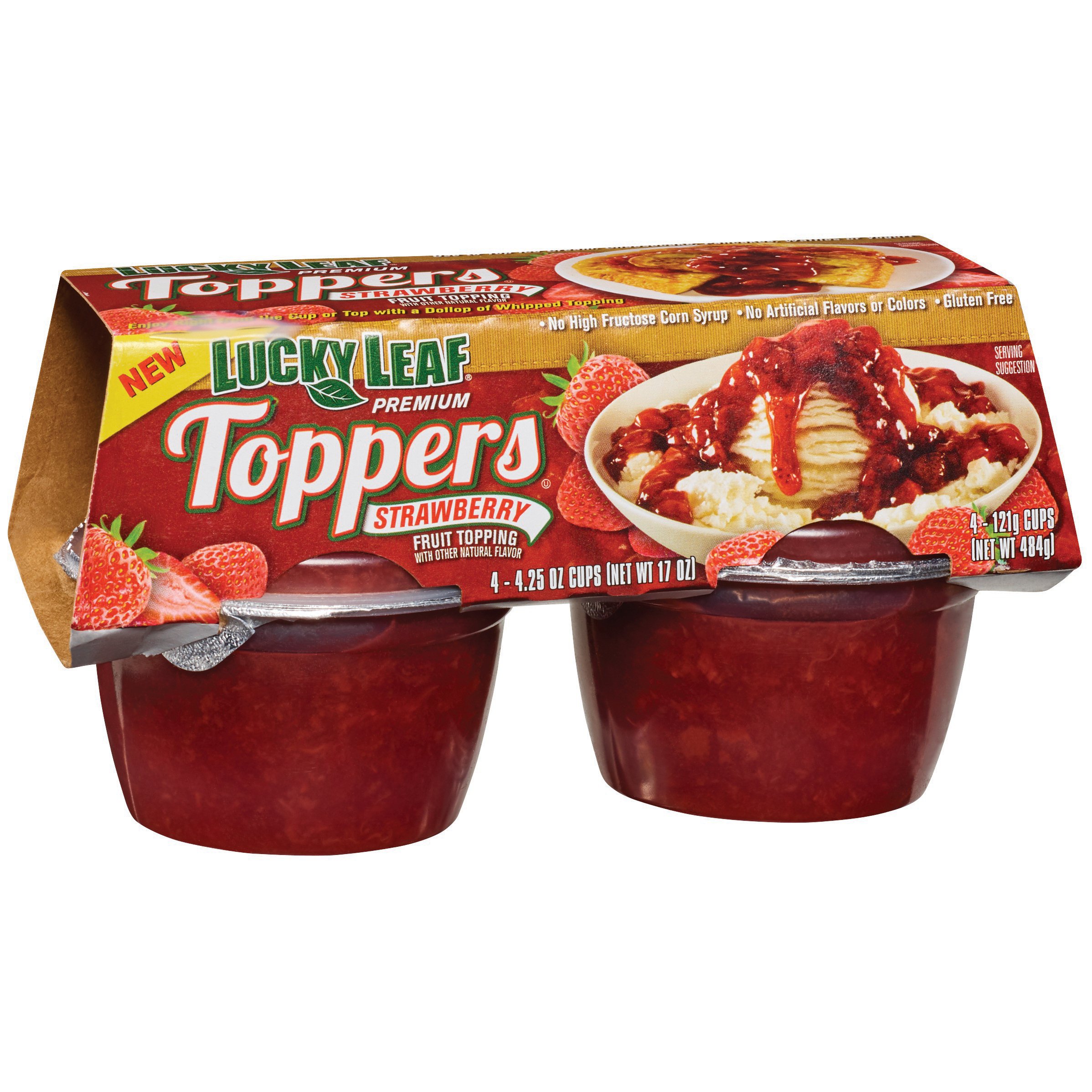 Lucky Leaf Toppers Strawberry Fruit Topping Shop Pie filling at HEB