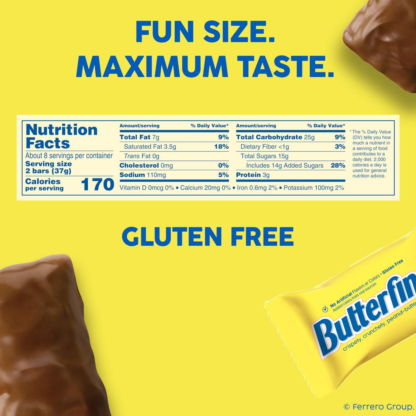 Butterfinger Chocolate Fun Size Candy Bars; image 2 of 11