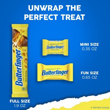Butterfinger Chocolate Fun Size Candy Bars, 10.2 oz