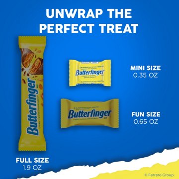 Butterfinger Chocolate Fun Size Candy Bars, 10.2 oz